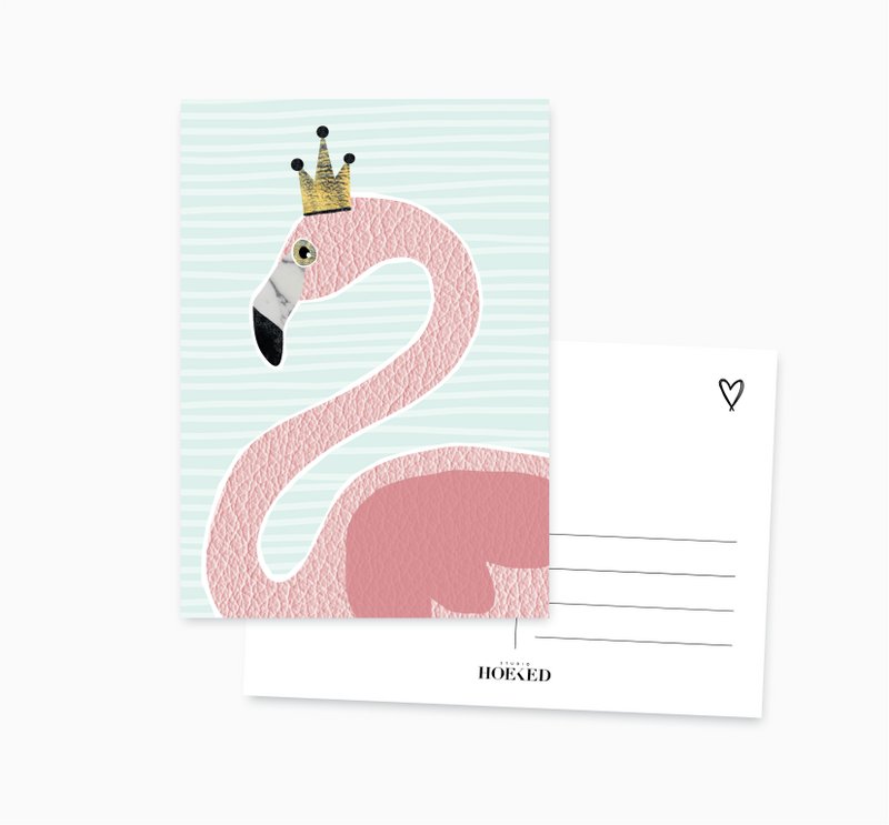 A6 Ansichtkaart || Flamingo