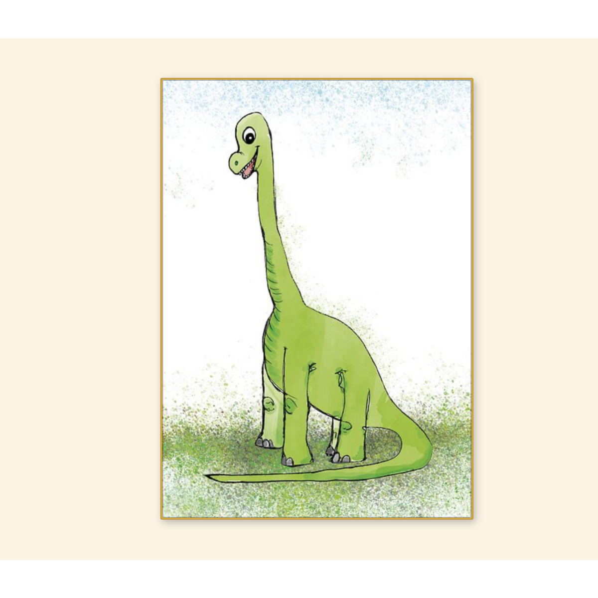 Brontosauro Poster A3 – Dinosauro Getekende