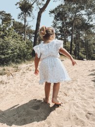 Set Blossoms Dreams in mussola: gonna e camicetta con eleganti volant