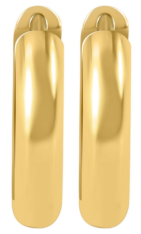 333/- Guld folde øreringe "Annele", gult guld, 8 karat
