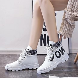 Nouveau Bottes courtes en toile pour filles, montantes, assorties avec tout, chaussures pour femmes