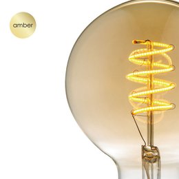 Home Sweet Home dimmable LED Globe Spiral E27 G95 4W 280lm 2700K Gold