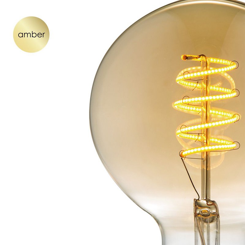 Home Sweet Home dimmable LED Globe Spiral E27 G95 4W 280lm 2700K Gold