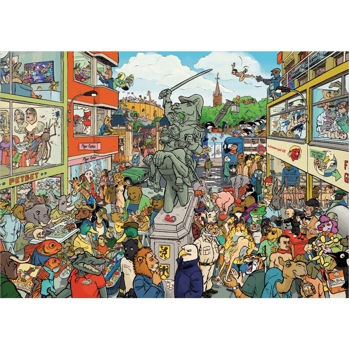 Animals vs Humans puzzel