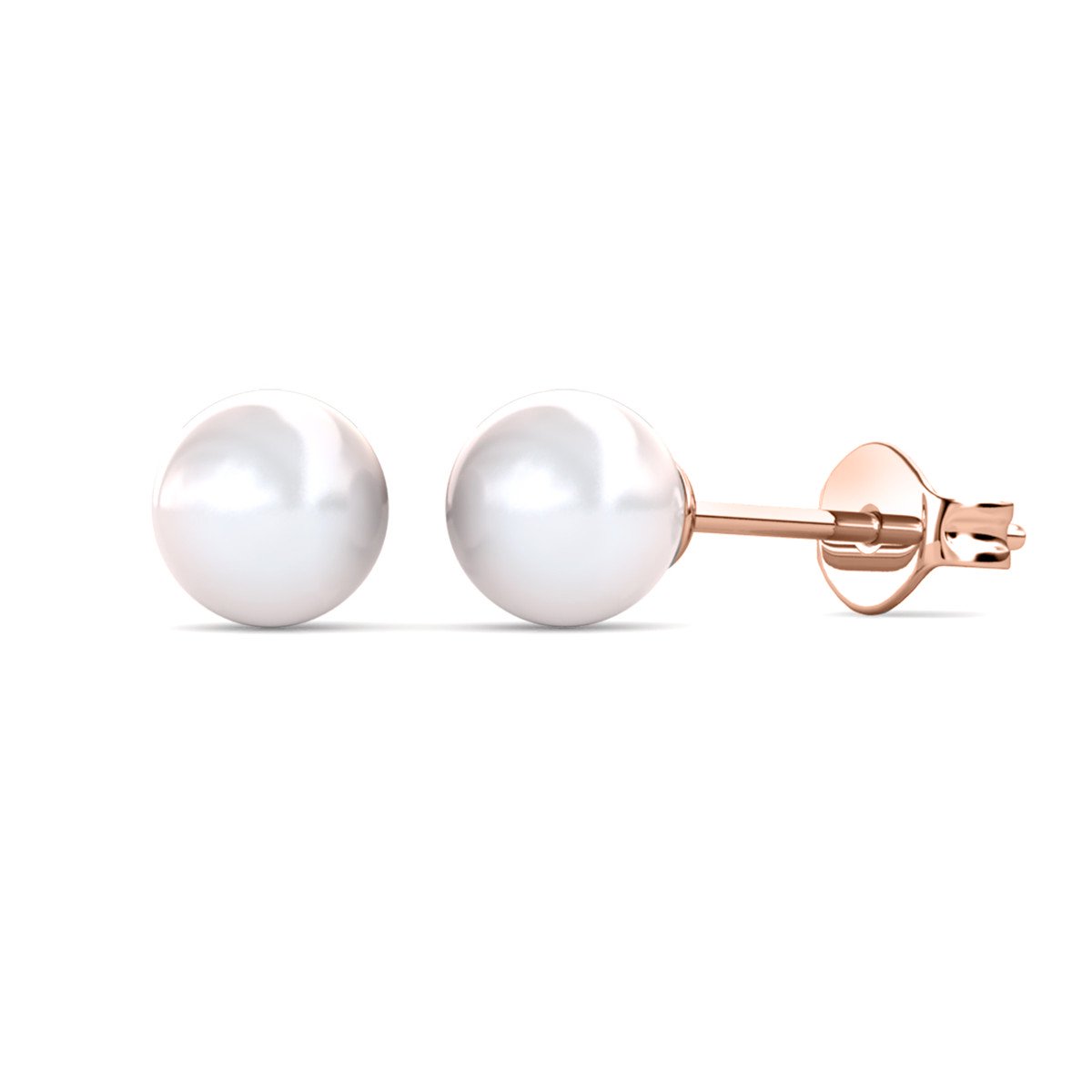 Perlmutt-Trio-Sets – Roségold und Kristall