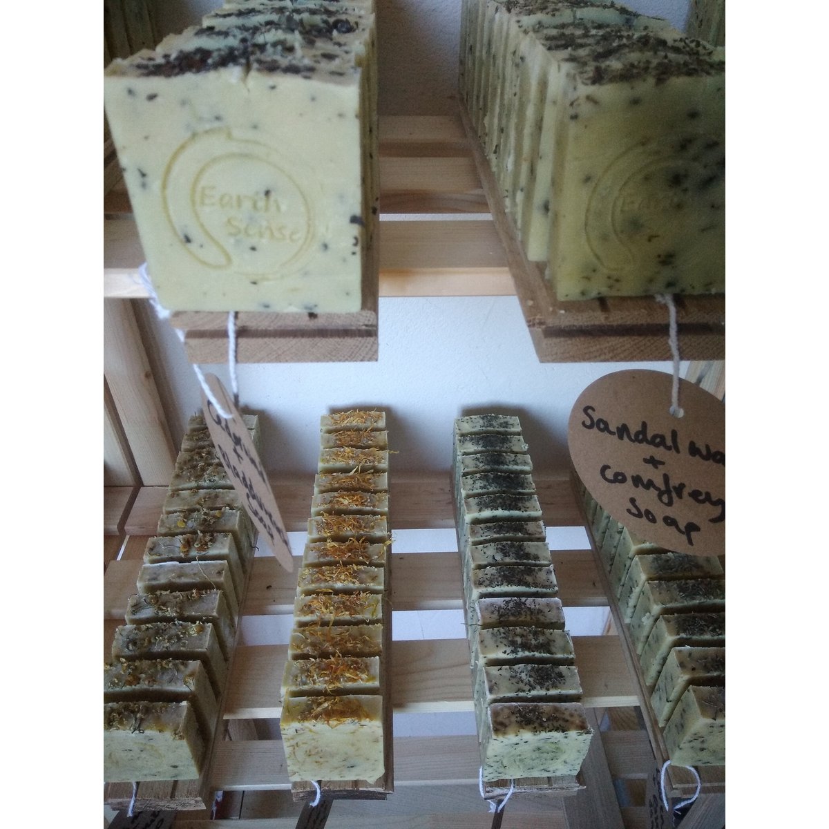 Organic Certified Solid Soap - Ylang Ylang with Blue Corn Flowers 90g