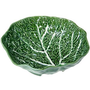 KERAMISCHE SALADEKOM KOOLBLAD _°27X8,5 CM CU2116