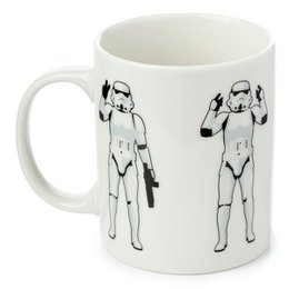 La tasse originale en porcelaine blanche Stormtrooper