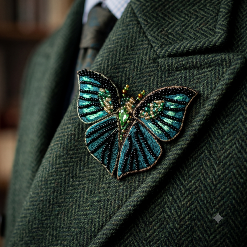 Brooch Midnight Butterfly