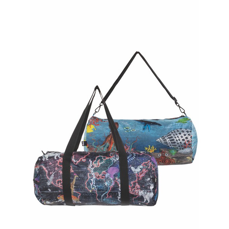 LOQI Weekender Large - World Map & Reef