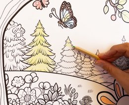 Paintable self-adhesive poster - Princess