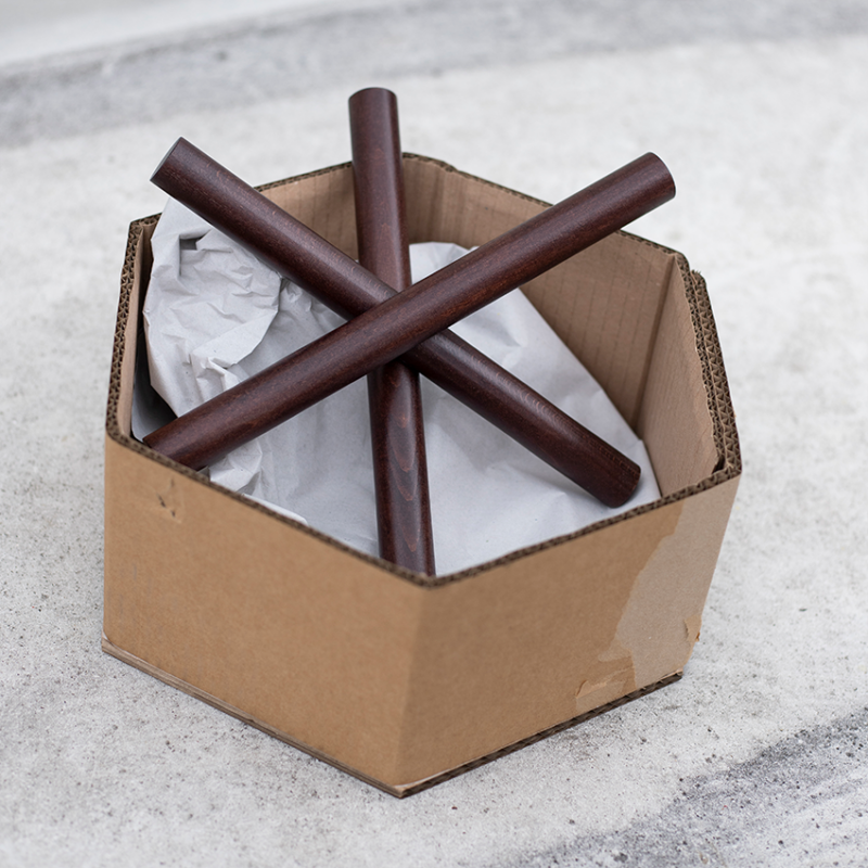 Logs coat hook - Dark
