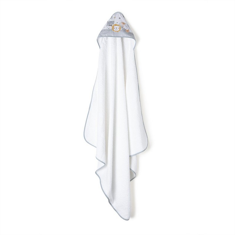 SET TOALLA DE BAÑO + DOU-DOU - MOD. ERIZO - GRIS