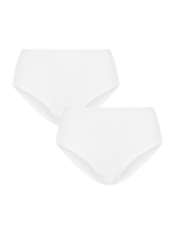 Organic cotton hipsters with lace - pack of 2