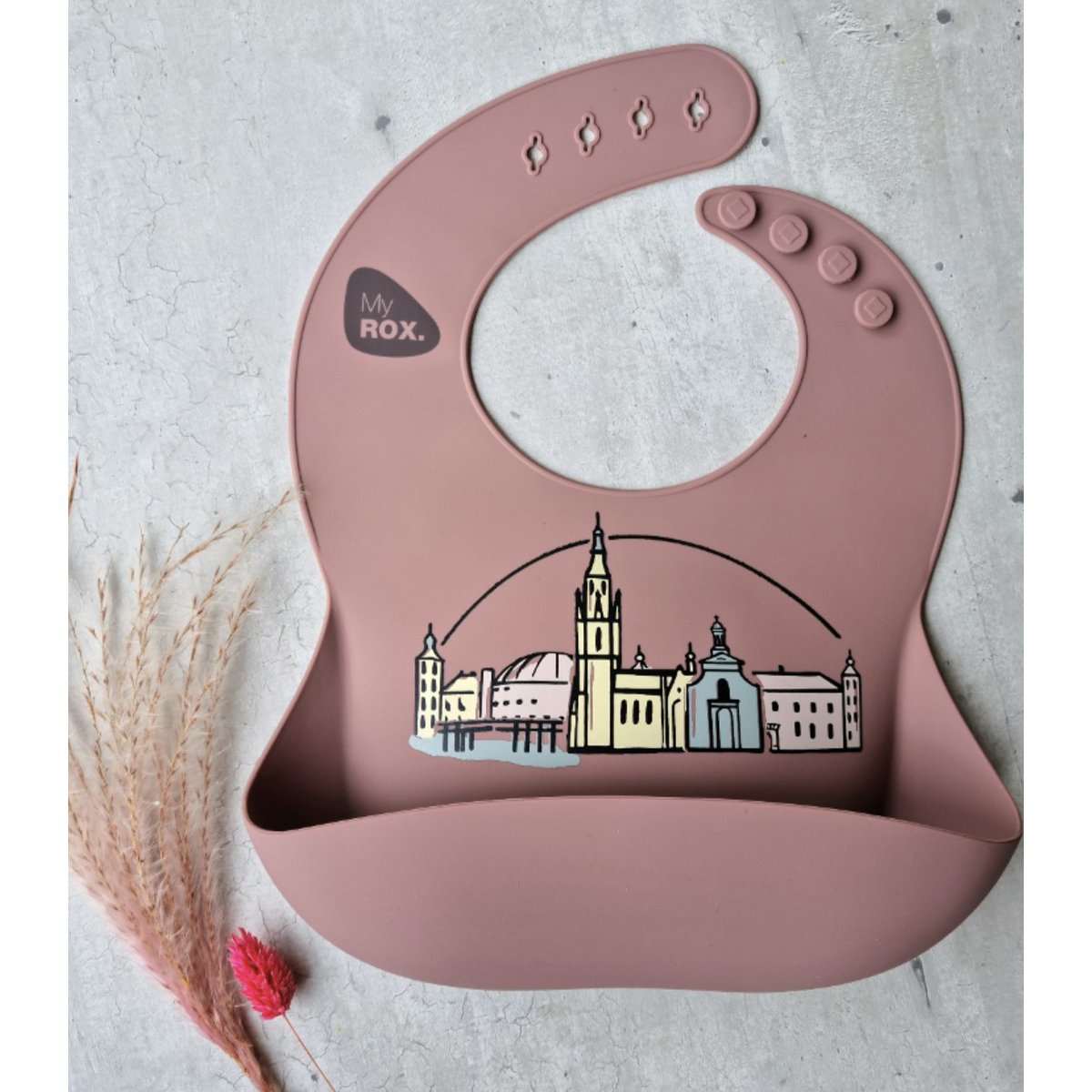 Bavoir Silicone Breda Ronce de Bois
