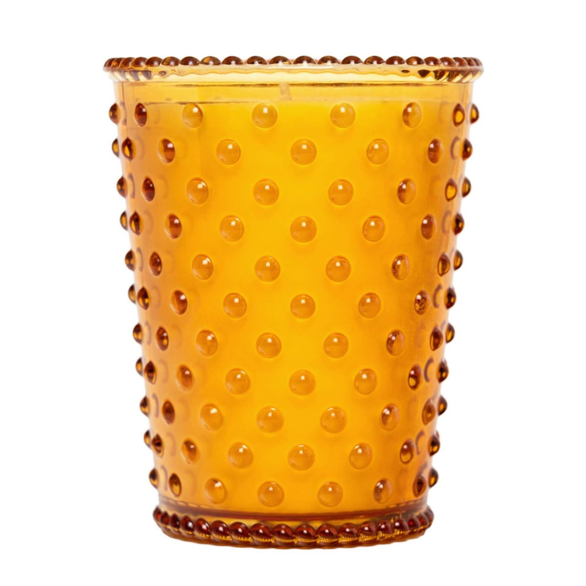 Simpatico Hobnail Glass Candle 16oz %2313 Hoguera de madera de cedro