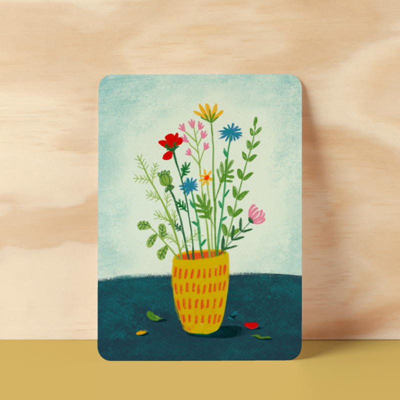 Postcard |  Field flowers
