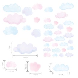 Wall Sticker | Clouds Pink