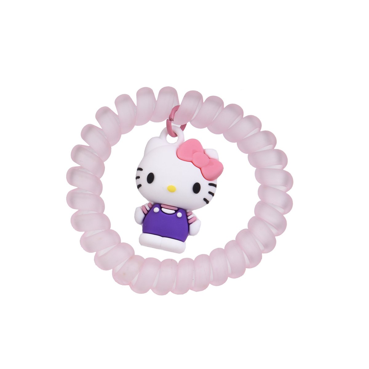 Set van 2 spiraalvormige elastiek voor Hello Kitty Hair