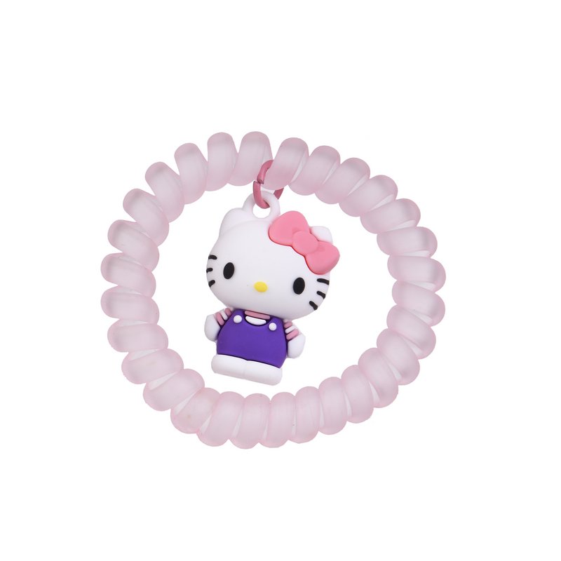 Set van 2 spiraalvormige elastiek voor Hello Kitty Hair