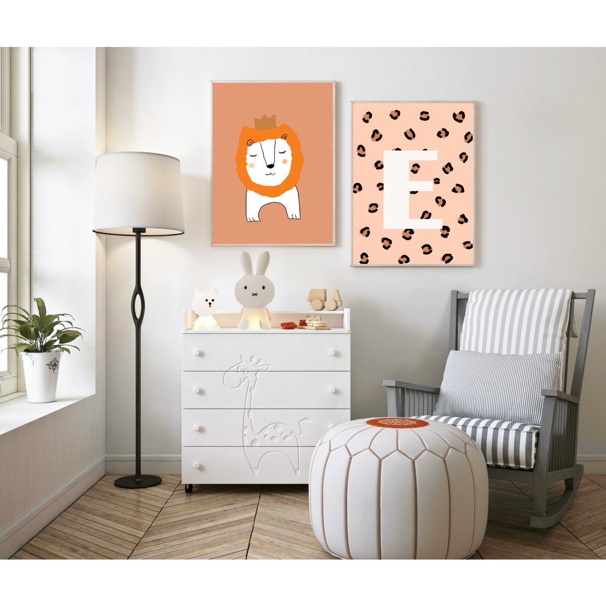 Löwenplakat Babyzimmer