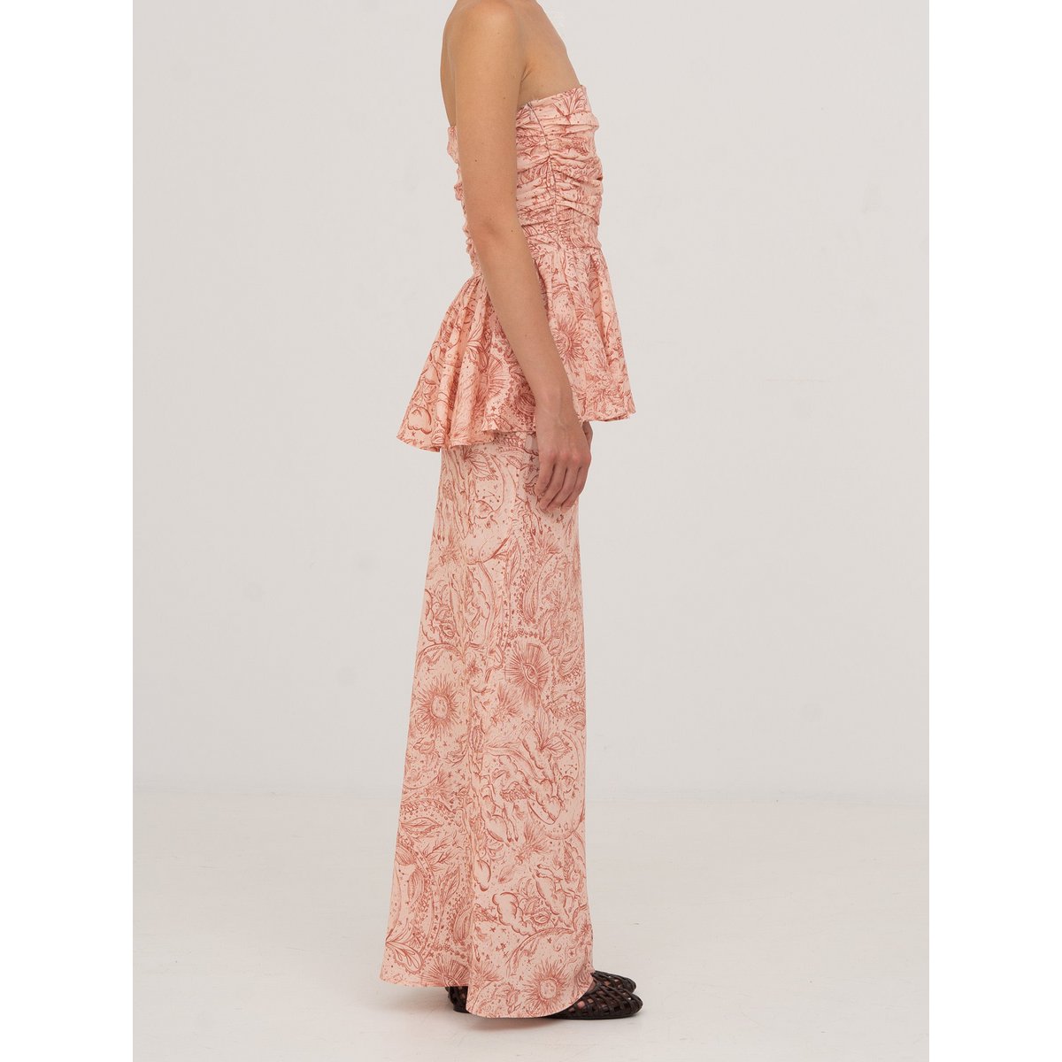 Gonna Sophia Pink Solar System stampata