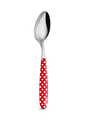Spoon Red with dots 20 cm