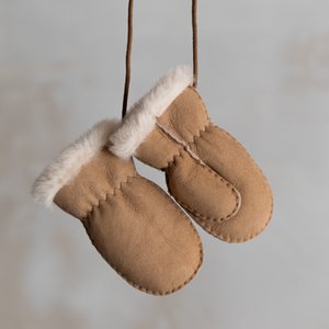 Fäustlinge für Babys und Kinder | Wildleder & Wolle | 5 Stile | 3 Größen