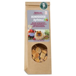 Nutritious and delicious applesauce dog treats made with natural ingredients. Suitable for small dogs.