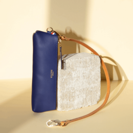  Leather pencil case, full grain, rectangular, multiple colors, compact storage pouch, stylish accessory.