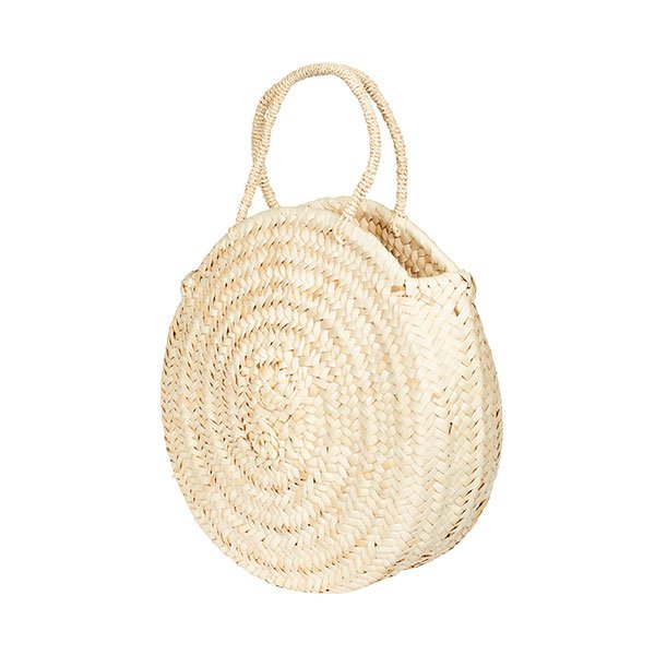 RAFFIA TASKE | Rund taske