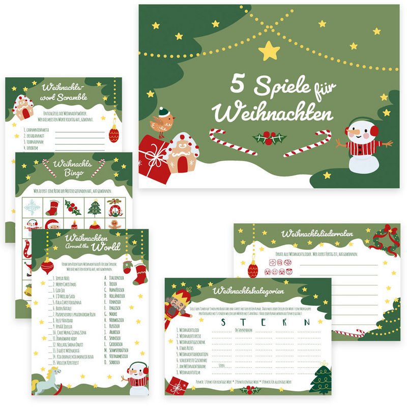 Julespil - motiv "Fir Green"