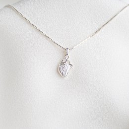 Anatomisches Herz Halskette Silber