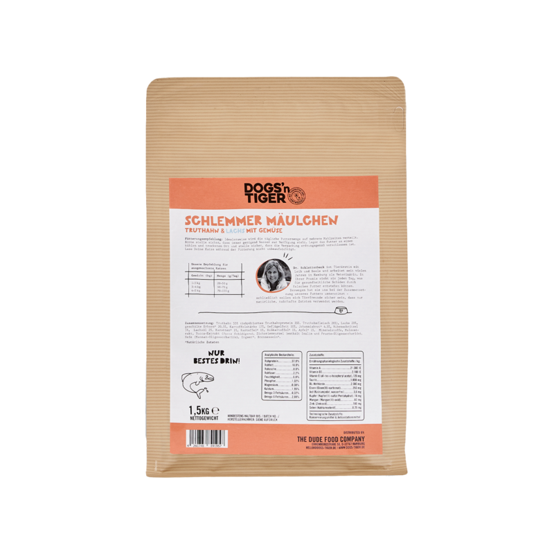 Dogs’n Tiger Adult Premium cat food, dry food, grain-free, sweet tooth, turkey & salmon
