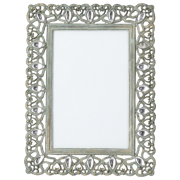 Decorative metal photo frame drops 20x15 cm