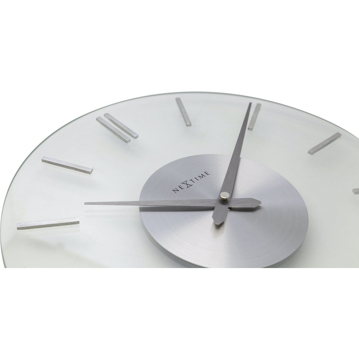 Orologio da parete - 26 cm - Alluminio - Vetro - 'Stripe'