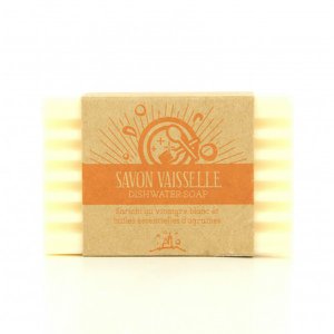 Afwaszeep met witte azijn en citrus LABEL/WIKKEL
