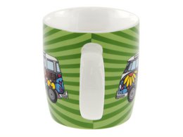 Volkswagen VW T1 Bus Kaffeebecher 370 ml in Geschenkbox - Love Bus/Grün