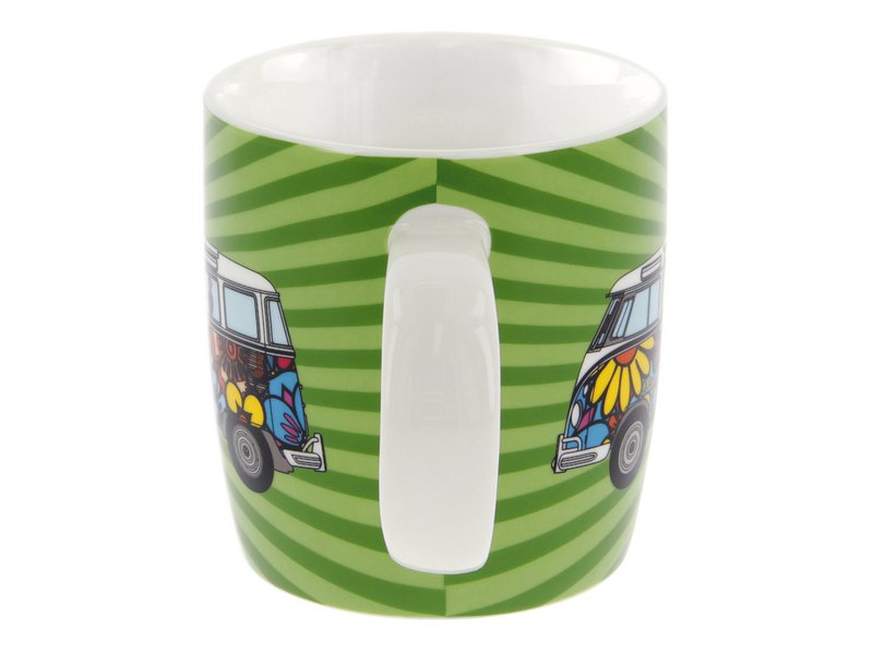 Volkswagen VW T1 Bus Coffee Mug 370ml in Gift Box - Love Bus/Green
