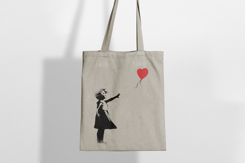 Banksy's Graffiti Tote Bag/Street Bag - Balloon Girl