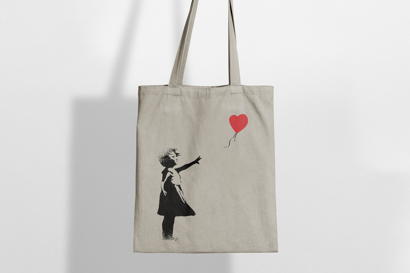 Sac fourre-tout/sac de rue Graffiti de Banksy - Balloon Girl