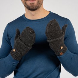 Men's Convertible Gloves Knitted Merino
