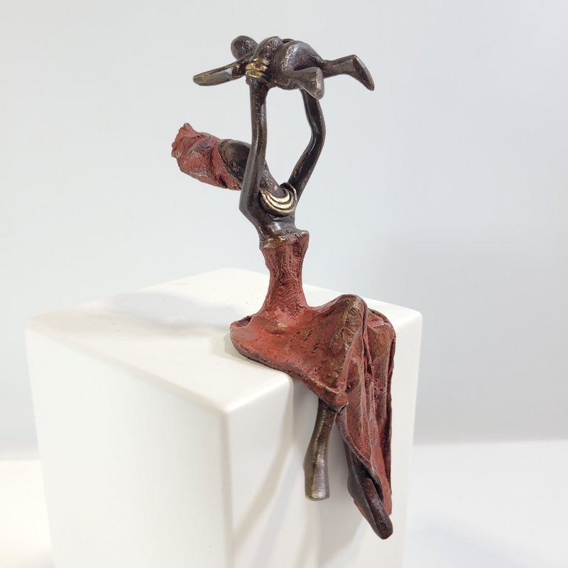 Sculpture en bronze "Bébé volant" de Karim Sana | 15 cm | Couleurs différentes