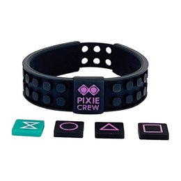 PIXIE CREW Squid Game icons bracelet, black