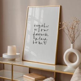 Poster: Together is our favourite place to be