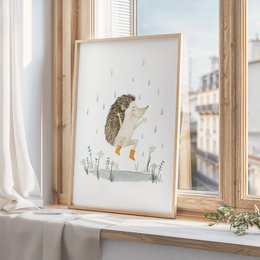 Art Print - Hedgehog | Dancing in the rain