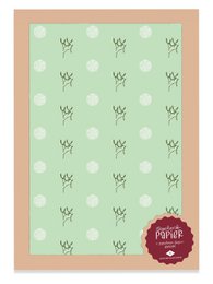 Geschenkpapier Winter grün