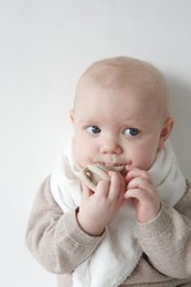 Silikone babyfoder - Oyster Beige