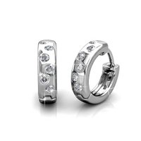Boucles d'oreilles Joy - ArgentÃ© et Cristal