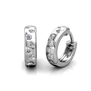 Boucles d'oreilles Joy - ArgentÃ© et Cristal
